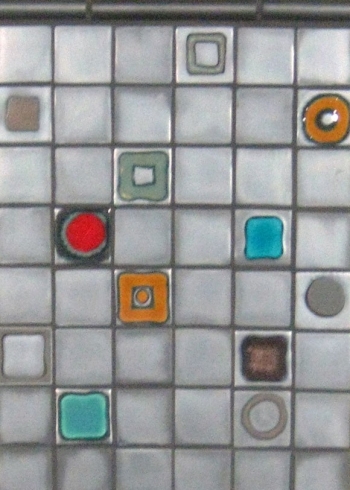 <h5>Blocs de Coleur</h5><p>“Blocs de Coleur” (Color Blocks) 2x2 tiles with decorative patterns in Griffen #85.</p>